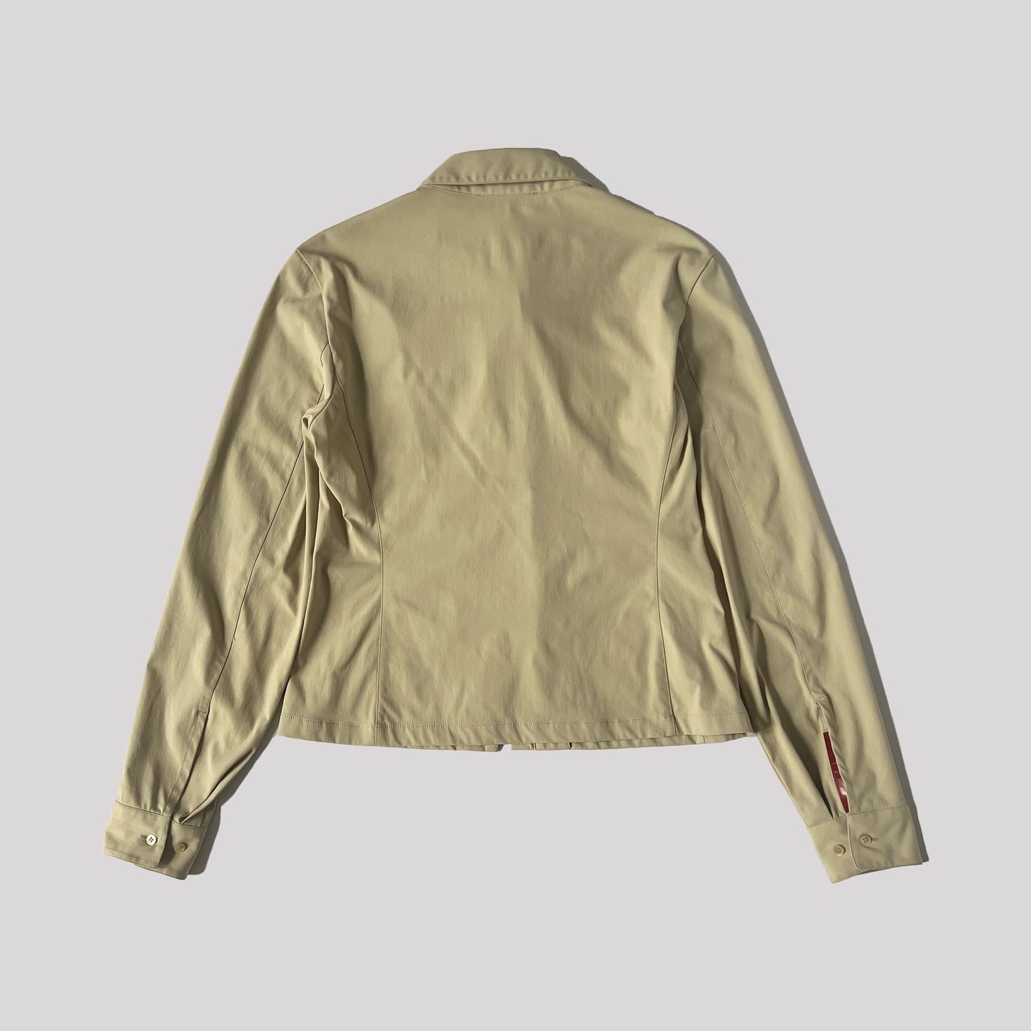 00's Prada Sport Nylon Shirt Jacket in Beige