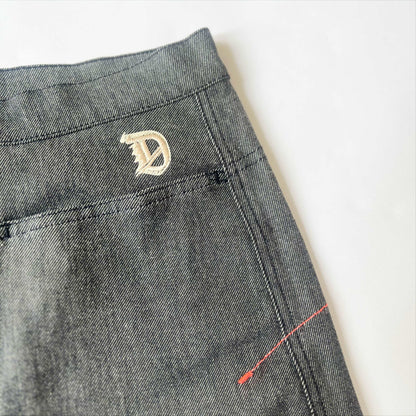 00's Diesel Chambray Denim A-line Mini Skirt - S