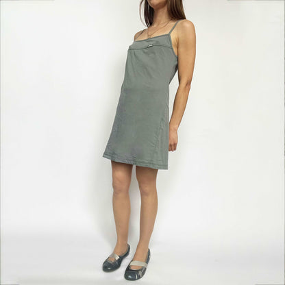 00's Diesel A Line Dress in Grey Mesh - S