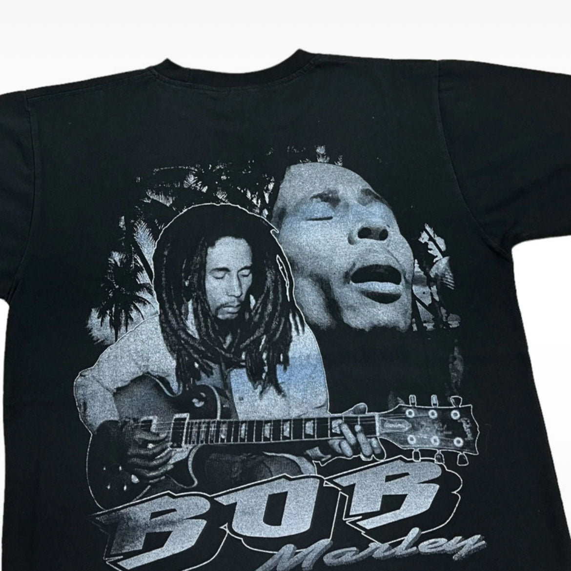 00's Bob Marley Graphic Tshirt in Black - M