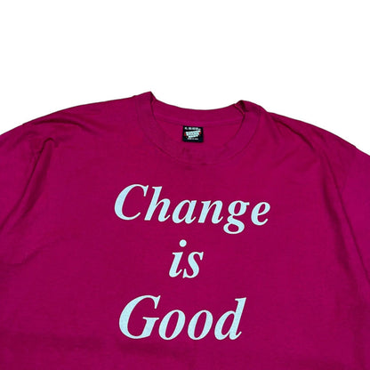 90's Vintage John F Kennedy Quote T-Shirt in Pink - XL