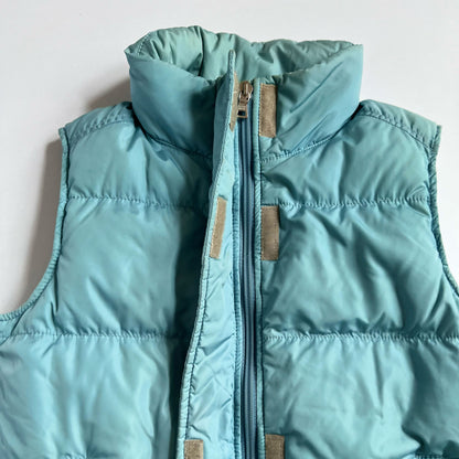 Vintage Prada Sport Nylon Down Gilet in Duck Egg Blue