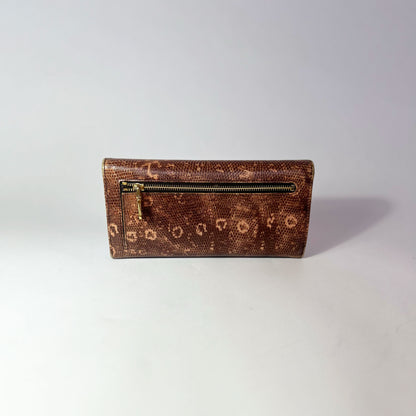 Vintage Miu Miu Long Wallet in Python Leather