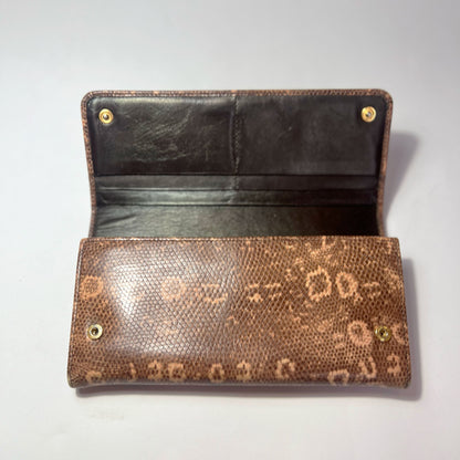 Vintage Miu Miu Long Wallet in Python Leather