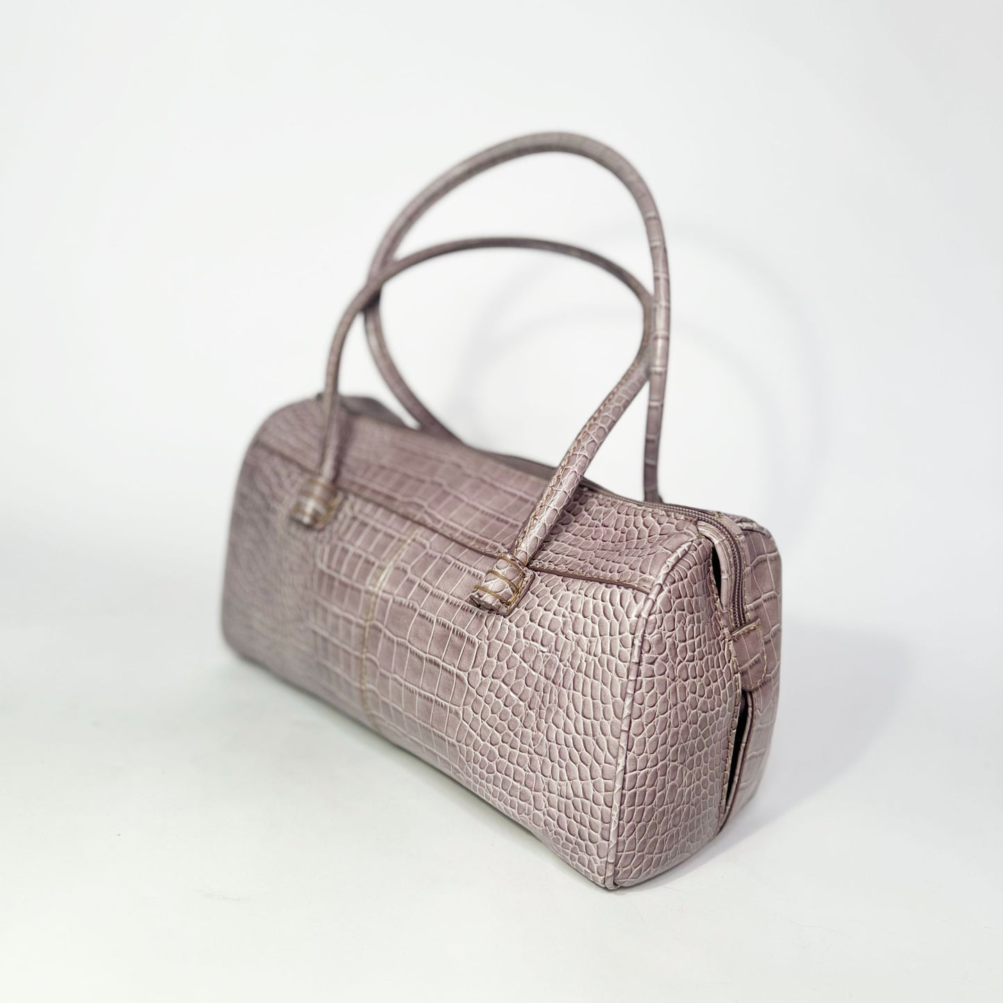 00's Nine West Croc Shoulder Bag in Lilac