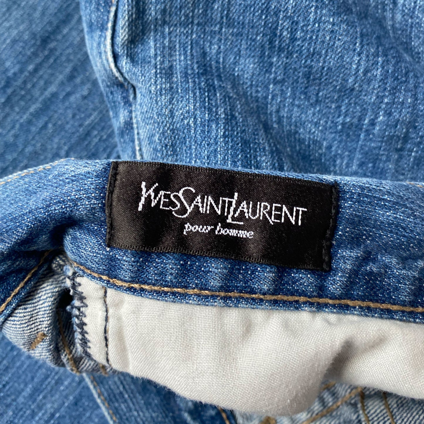 Vintage Yves Saint Laurent Baggy Jeans in Blue Denim - W34"