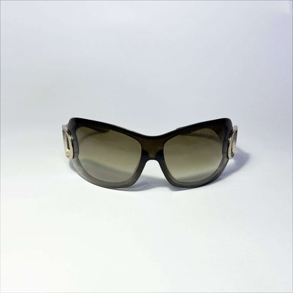 00's Dior Airspeed 2 Shield Sunglasses in Khaki