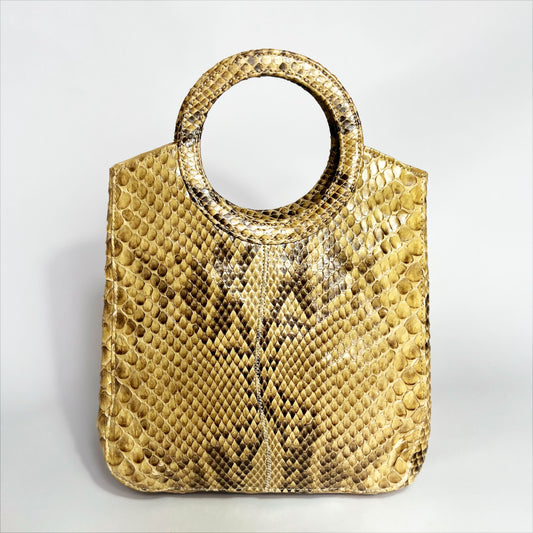 70's Scovill Python Snakeskin Handbag