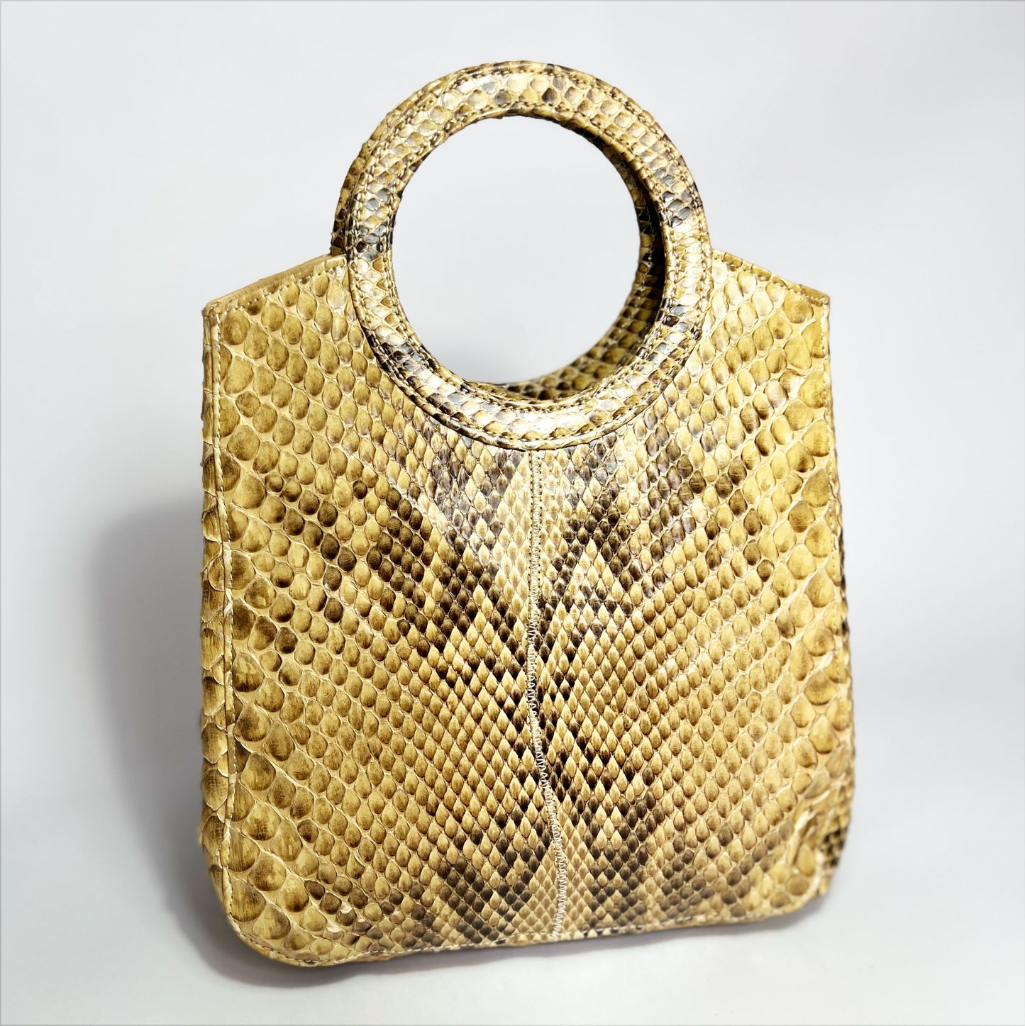 70's Scovill Python Snakeskin Handbag