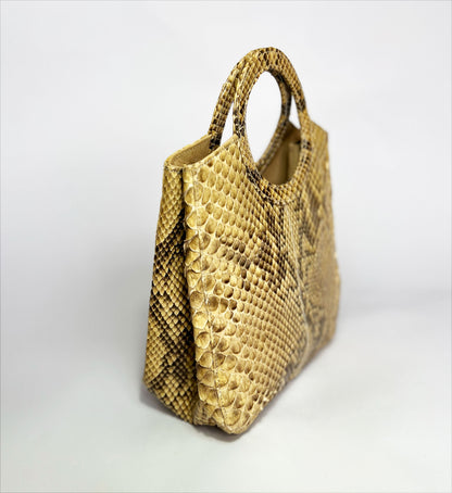 70's Scovill Python Snakeskin Handbag