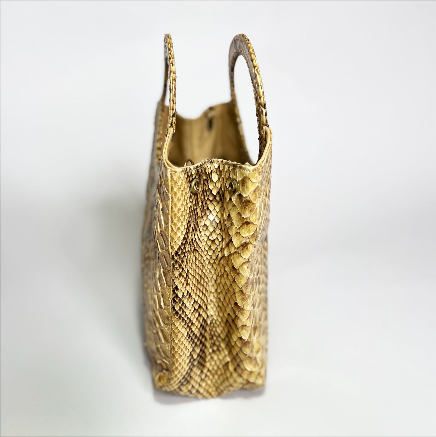 70's Scovill Python Snakeskin Handbag