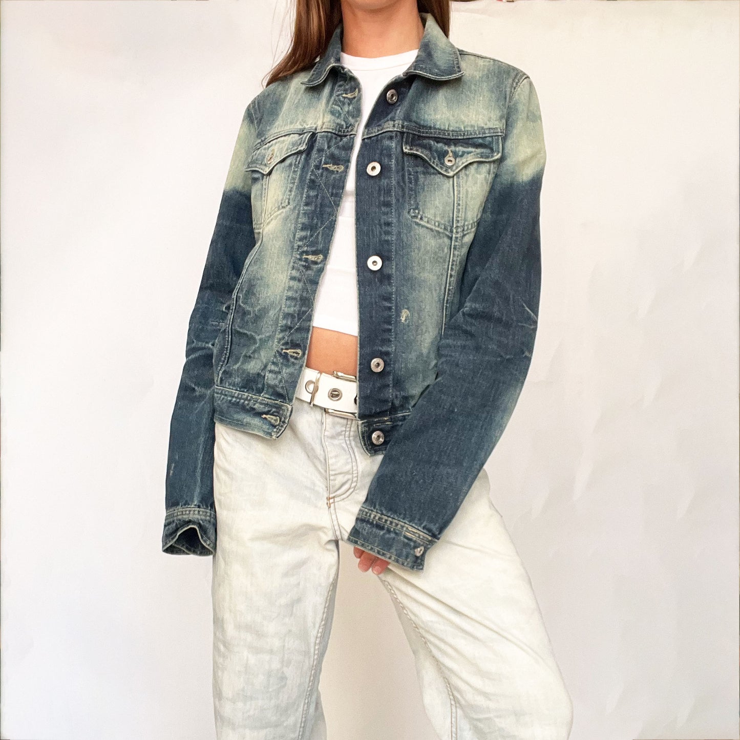 00's E-Play Denim Jacket with Acid Wash