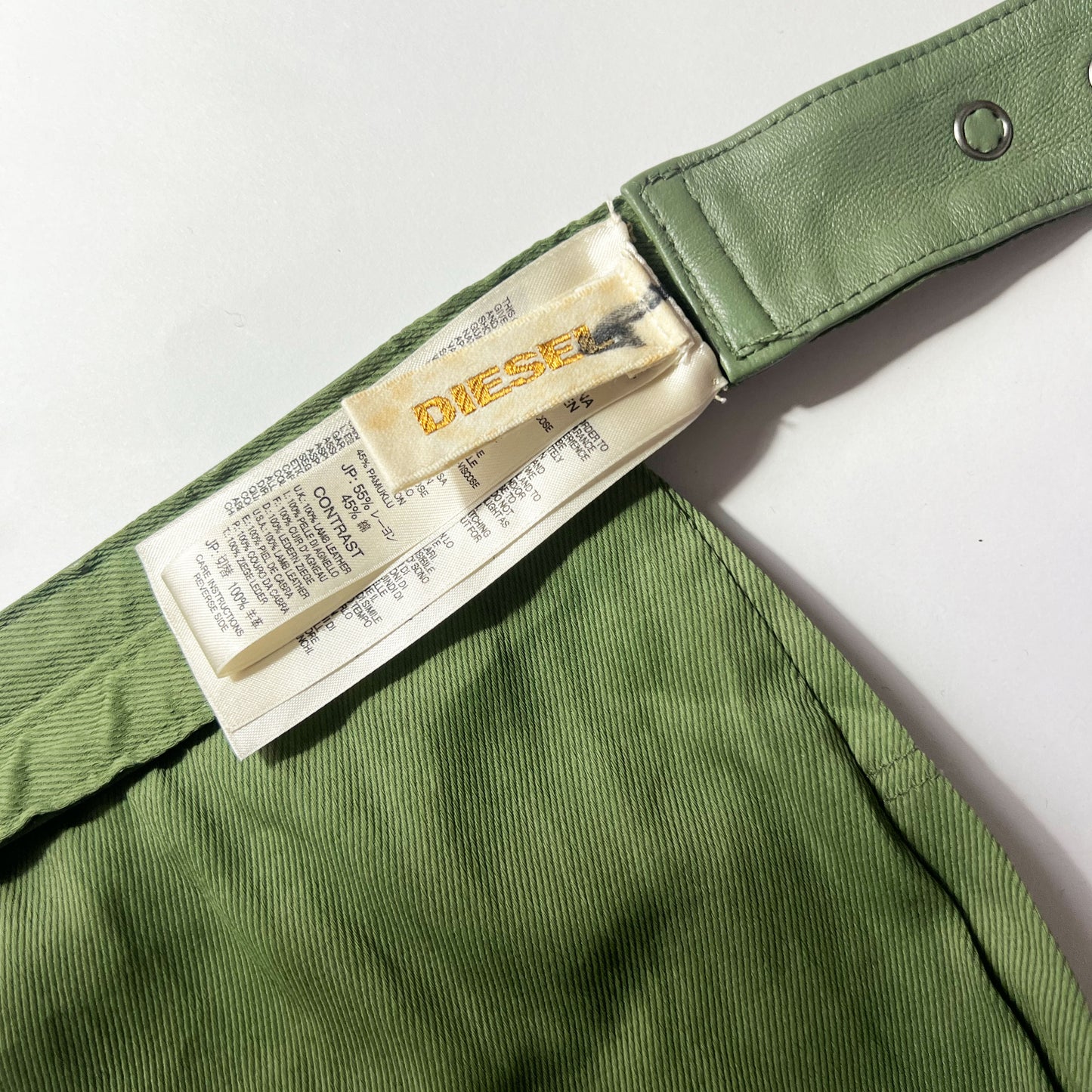 Vintage Diesel Utility Pocket Belt in Khaki - S