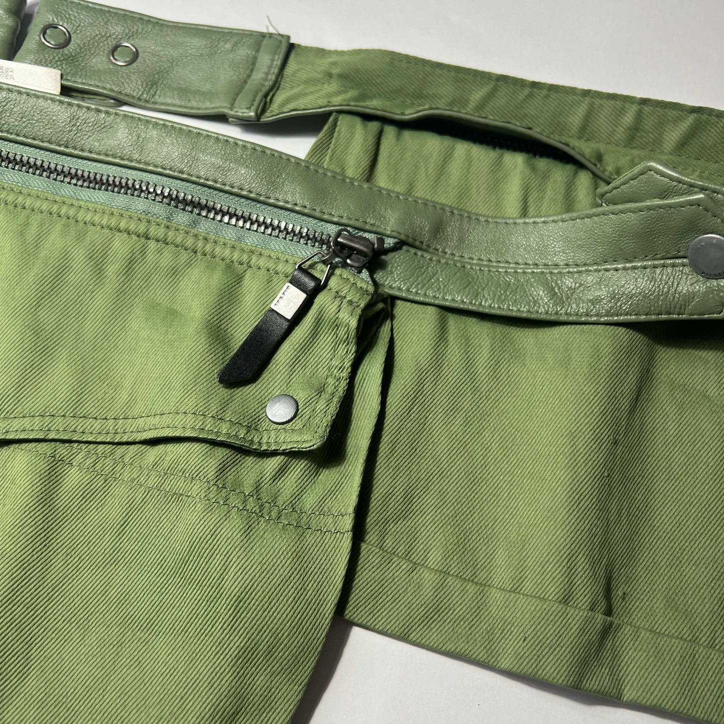 Vintage Diesel Utility Pocket Belt in Khaki - S