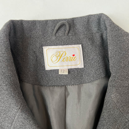 90's Longline Blazer Jacket in Grey - M