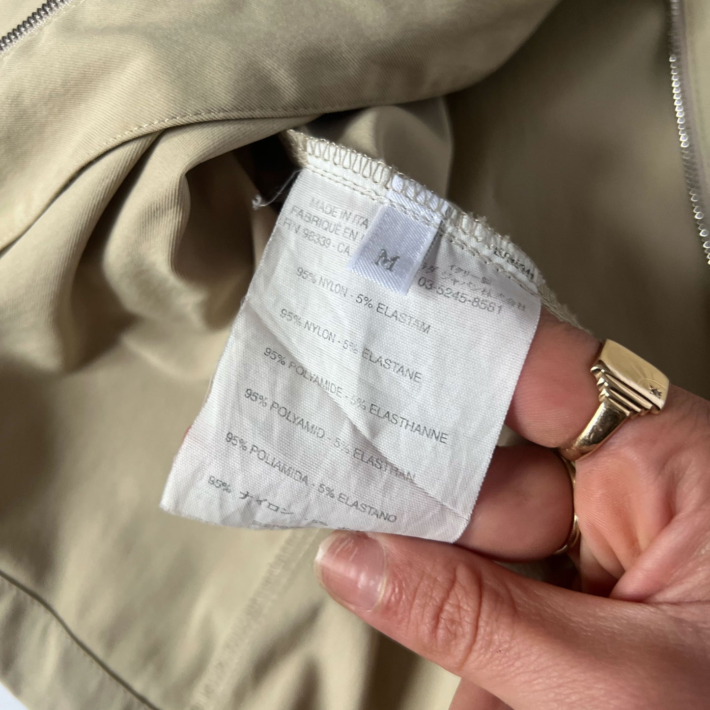 00's Prada Sport Nylon Shirt Jacket in Beige