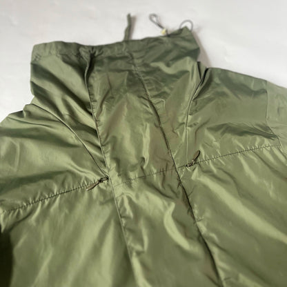 00's Diesel Nylon Jacket with Funnel Neck in Khaki - S