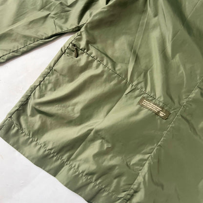 00's Diesel Nylon Jacket with Funnel Neck in Khaki - S