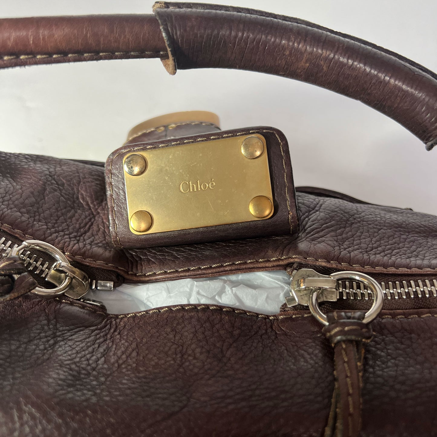 00's Chloé Paddington Hobo Bag in Brown