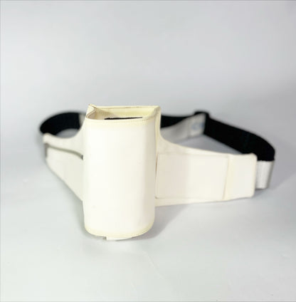 90's Chanel Sport Water Bottle Holder Belt Bag in White