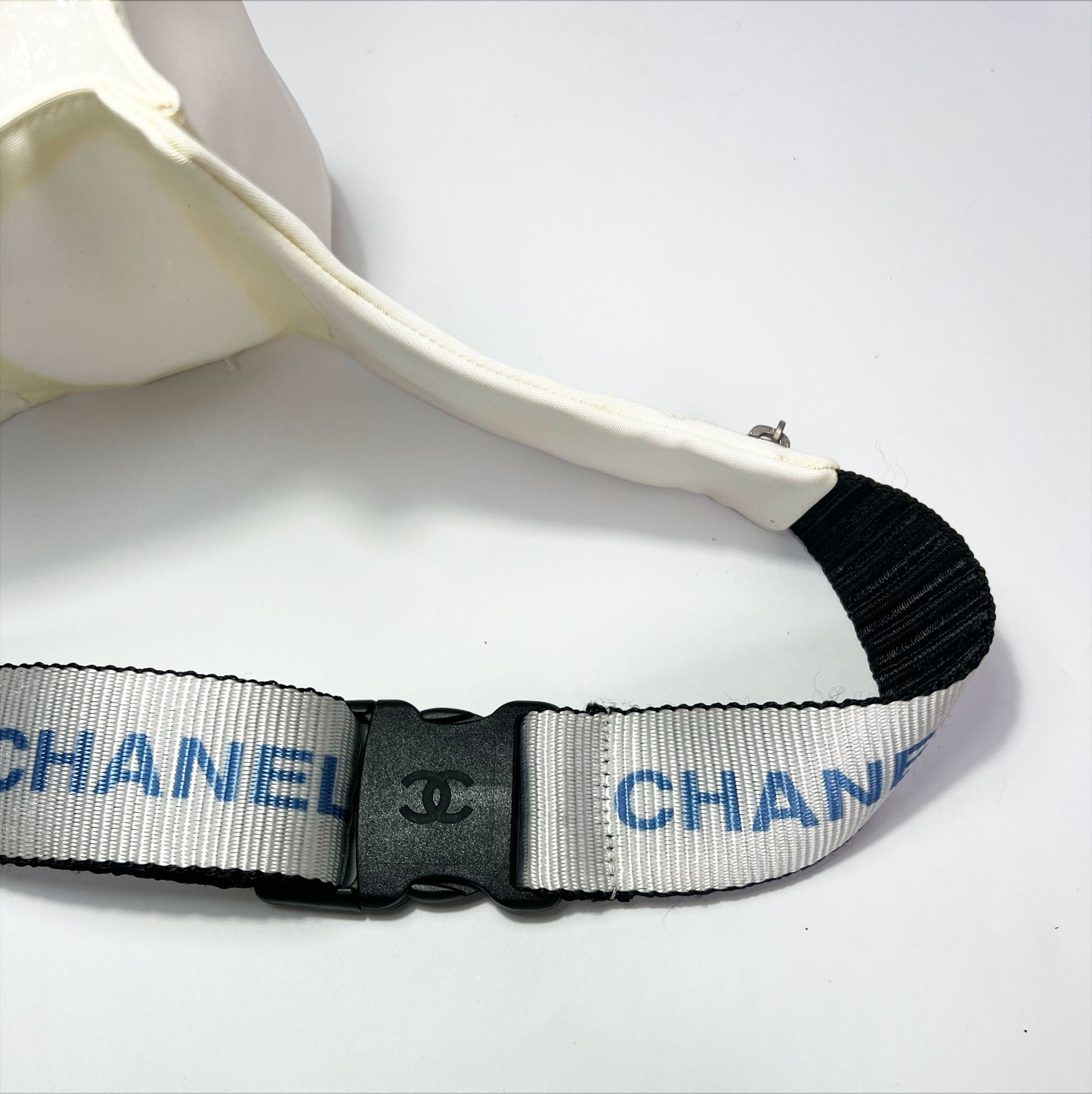 90's Chanel Sport Water Bottle Holder Belt Bag in White