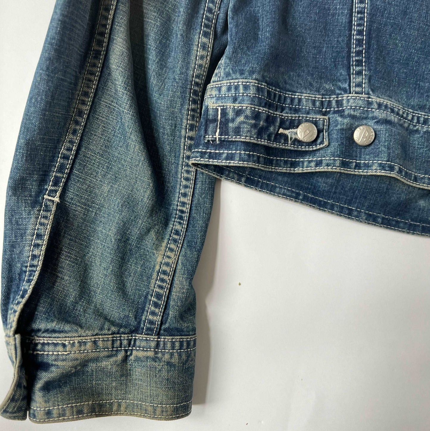 00's Diesel Denim Jacket in Faded Blue - L