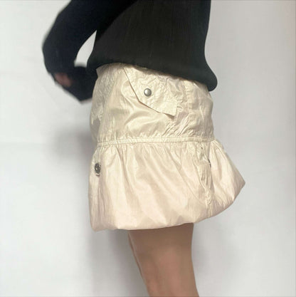 00's Diesel Skirt with Toggle Bubble Hem in Light Pink - w30"