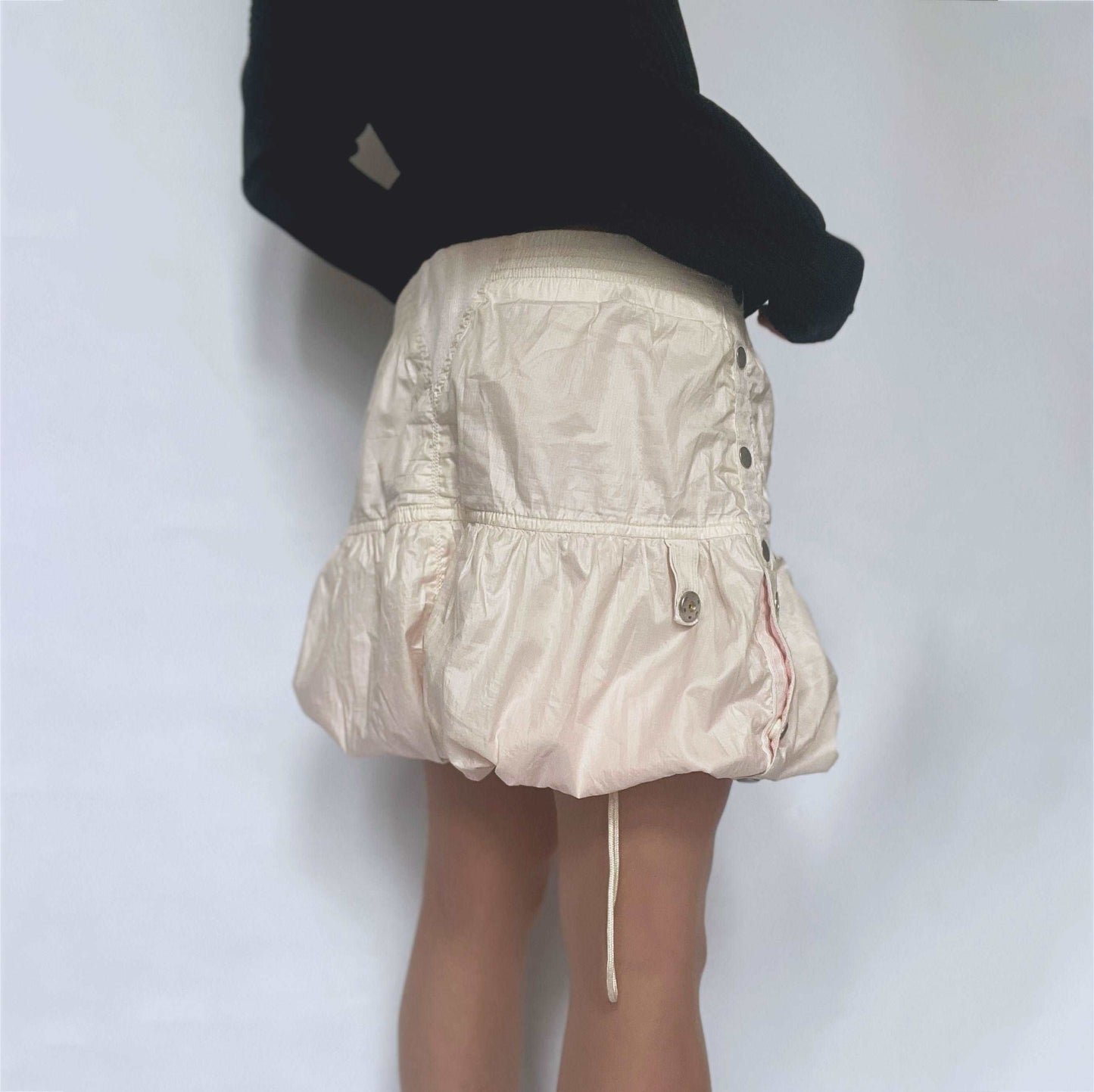 00's Diesel Skirt with Toggle Bubble Hem in Light Pink - w30"