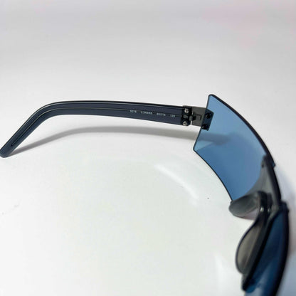 00's Chanel Rectangle Rimless Sunglasses with Blue Tint