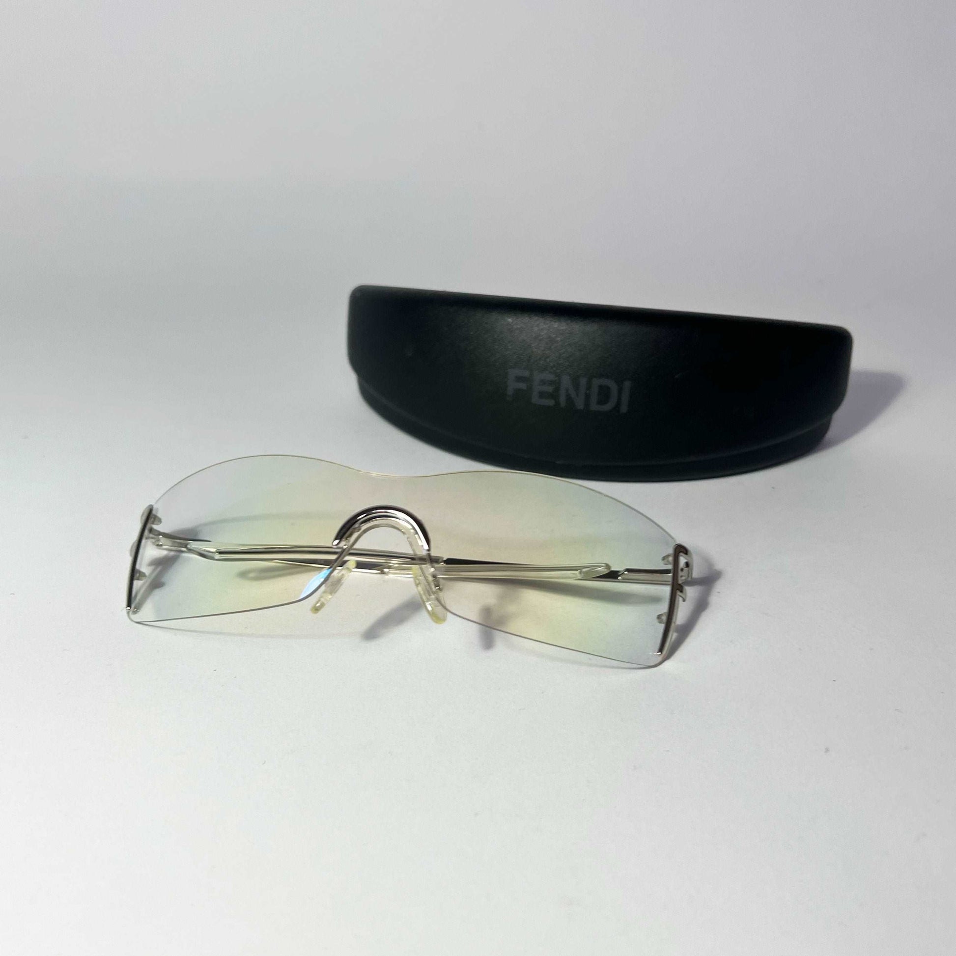 00's Fendi Rimless Sunglasses with Clear Lenses