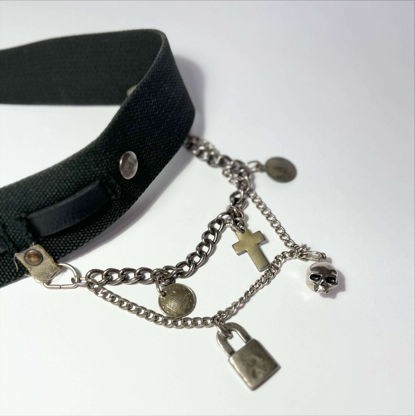 00's Miss Sixty Belt with Chain and Charm Details