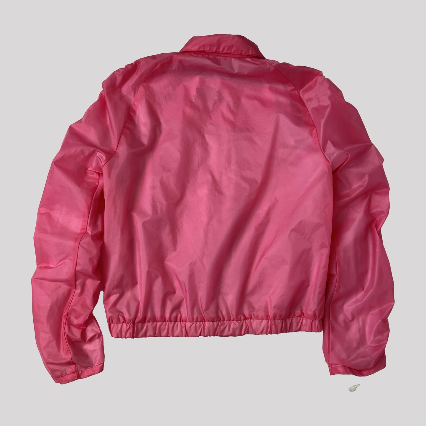 Vintage Versace Sport Jacket with Adjustable Ruched Sleeves in Transparent Pink - S