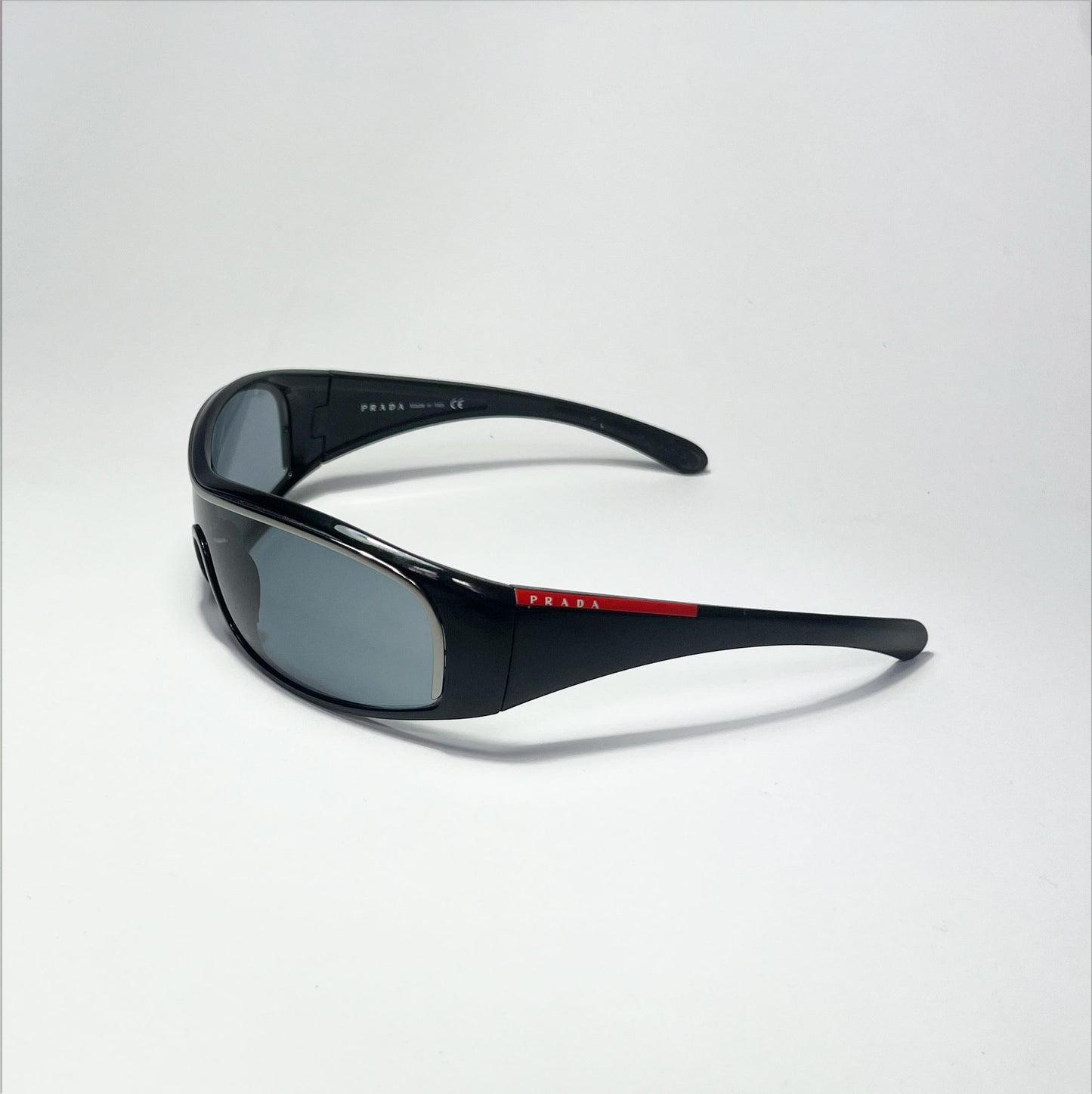 Prada SPS 05F Sheild Mask Sunglasses in Black