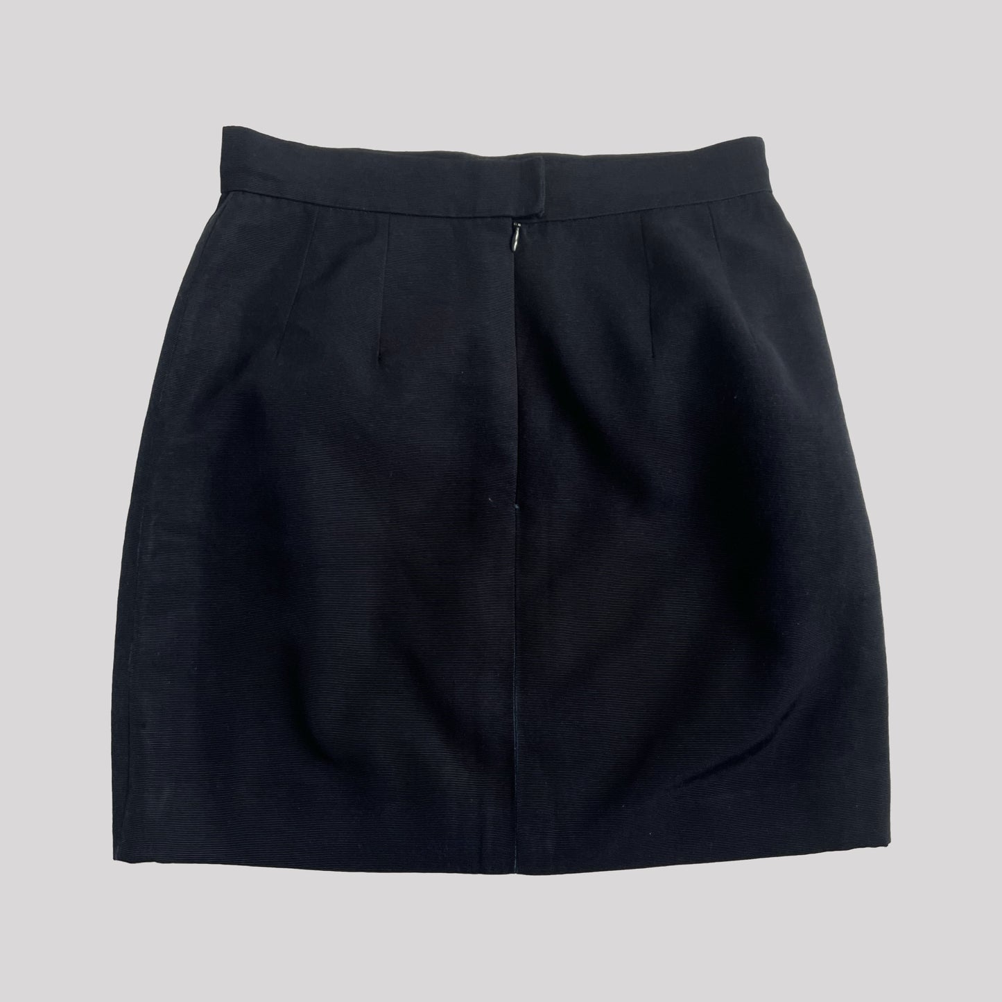 Early 90's Chanel Tailored Mini Skirt in Navy Blue - XS