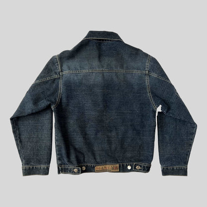 00's Diesel Diesel Denim Jacket in Faded Indigo Blue - M