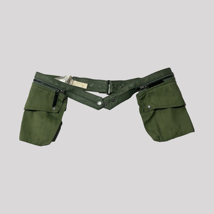 Vintage Diesel Utility Pocket Belt in Khaki - S