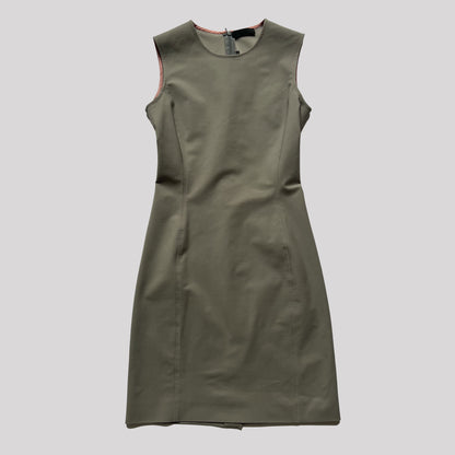 Vintage Prada Mid Length Sleeveless Dress in Grey - XS