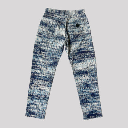 1999 Moschino Jeans Kaos Print Trousers in Blue - W29"