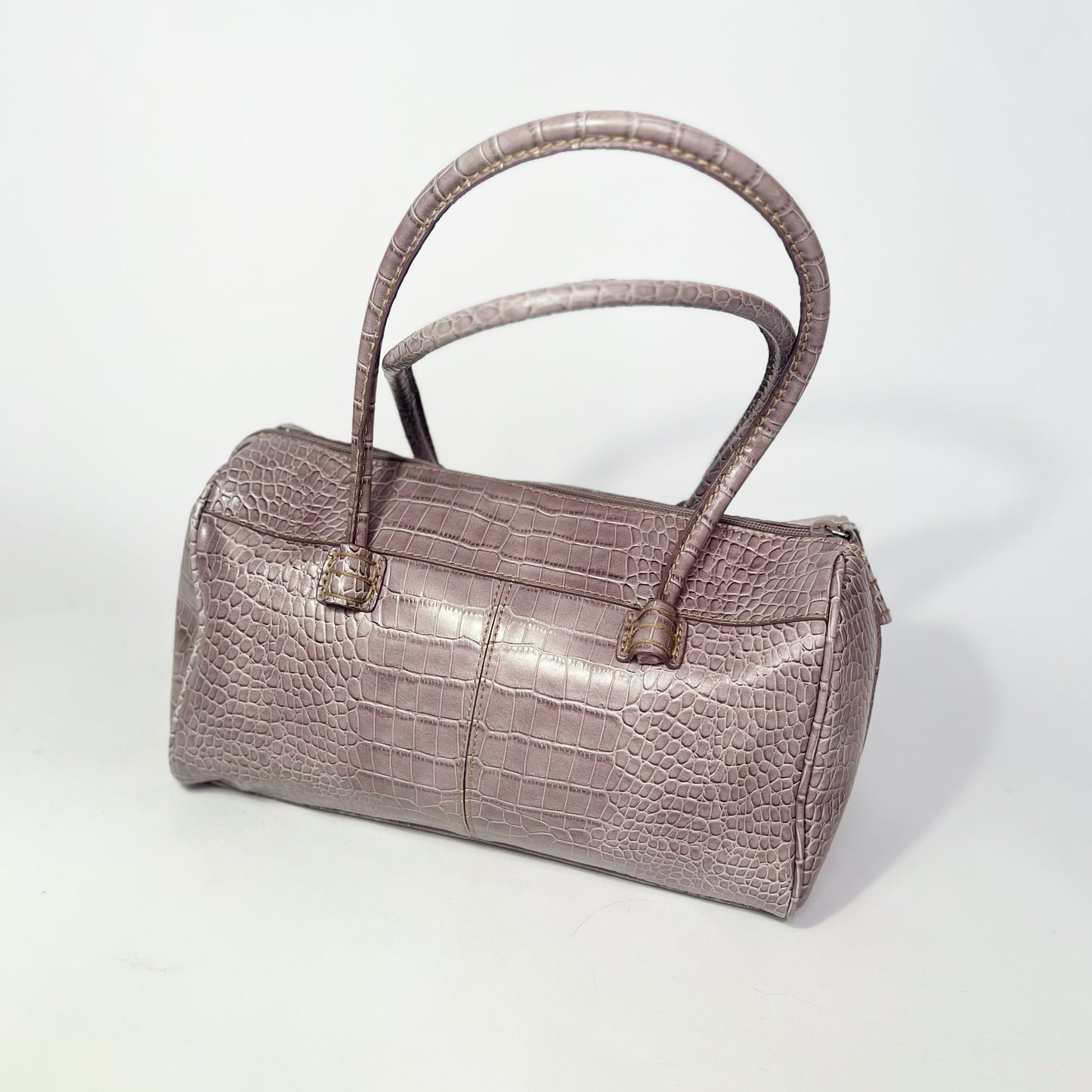 00's Nine West Croc Shoulder Bag in Lilac