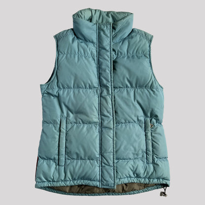 Vintage Prada Sport Nylon Down Gilet in Duck Egg Blue