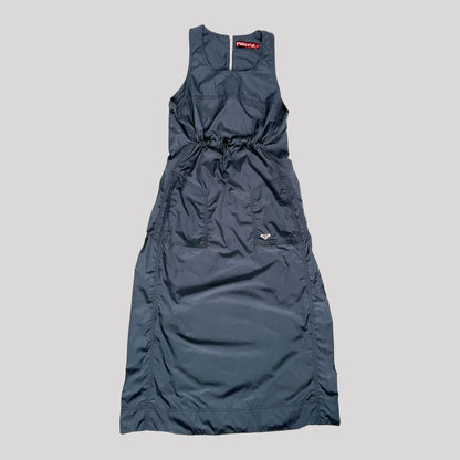 00's Roxy Parachute Dress with Toggle Adjusters in Navy Nylon - S