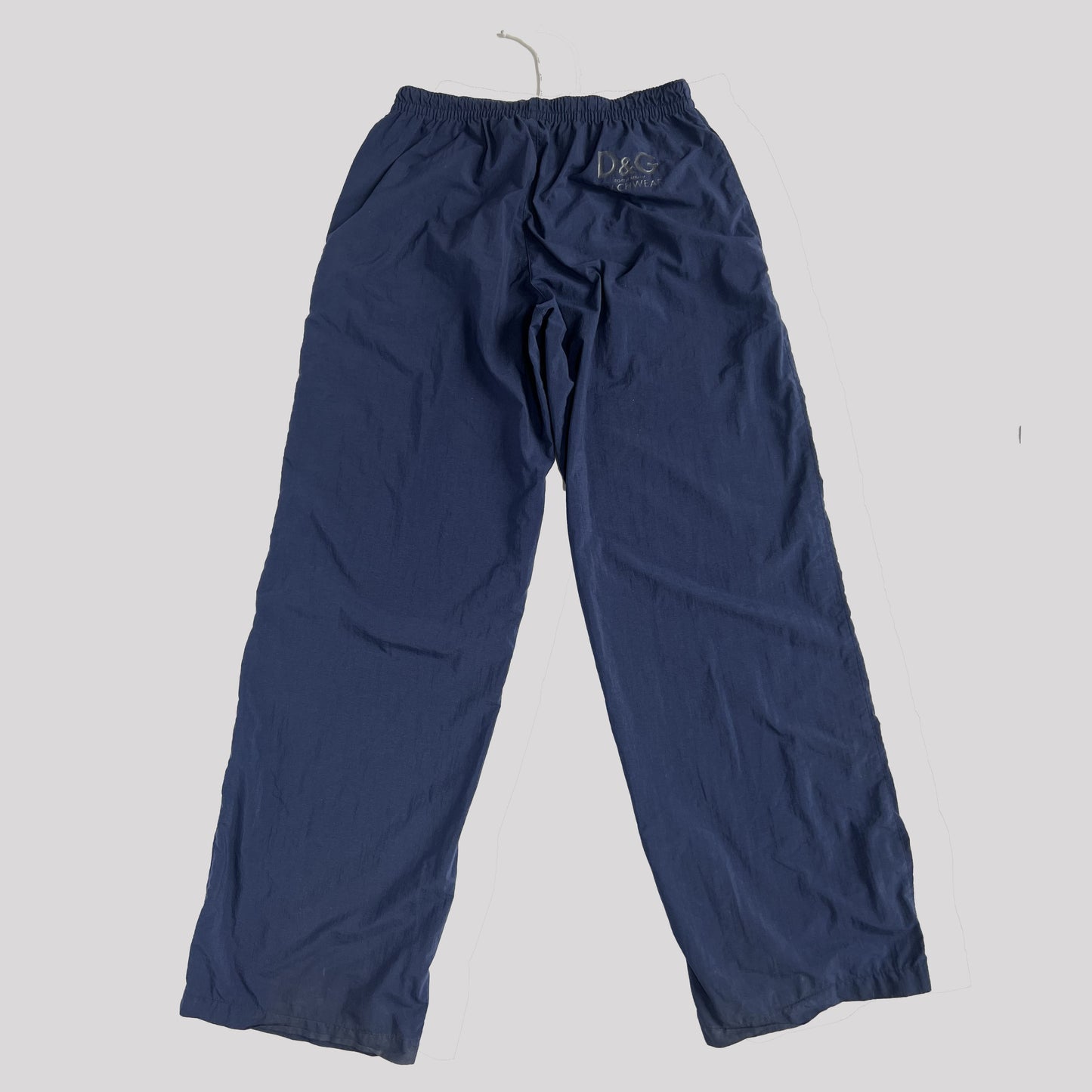 00's Dolce & Gabbana Beachwear Tracksuit Bottoms in Navy - M