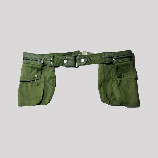 Vintage Diesel Utility Pocket Belt in Khaki - S