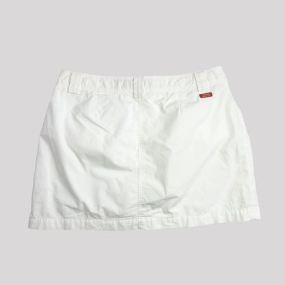 00's Miss Sixty Mini Skirt feat Egg Pockets in White - S